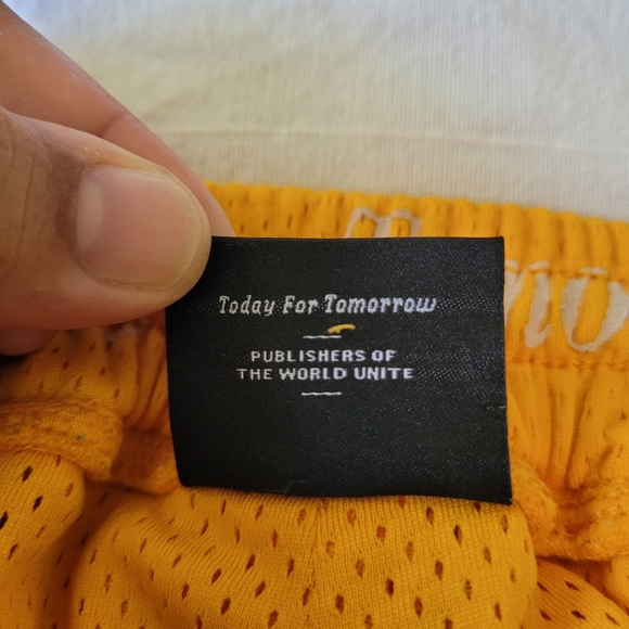 Publish Track Pants Mens Large Marigold Yellow Side Stripes Today For Tomorrow - Picture 7 of 12